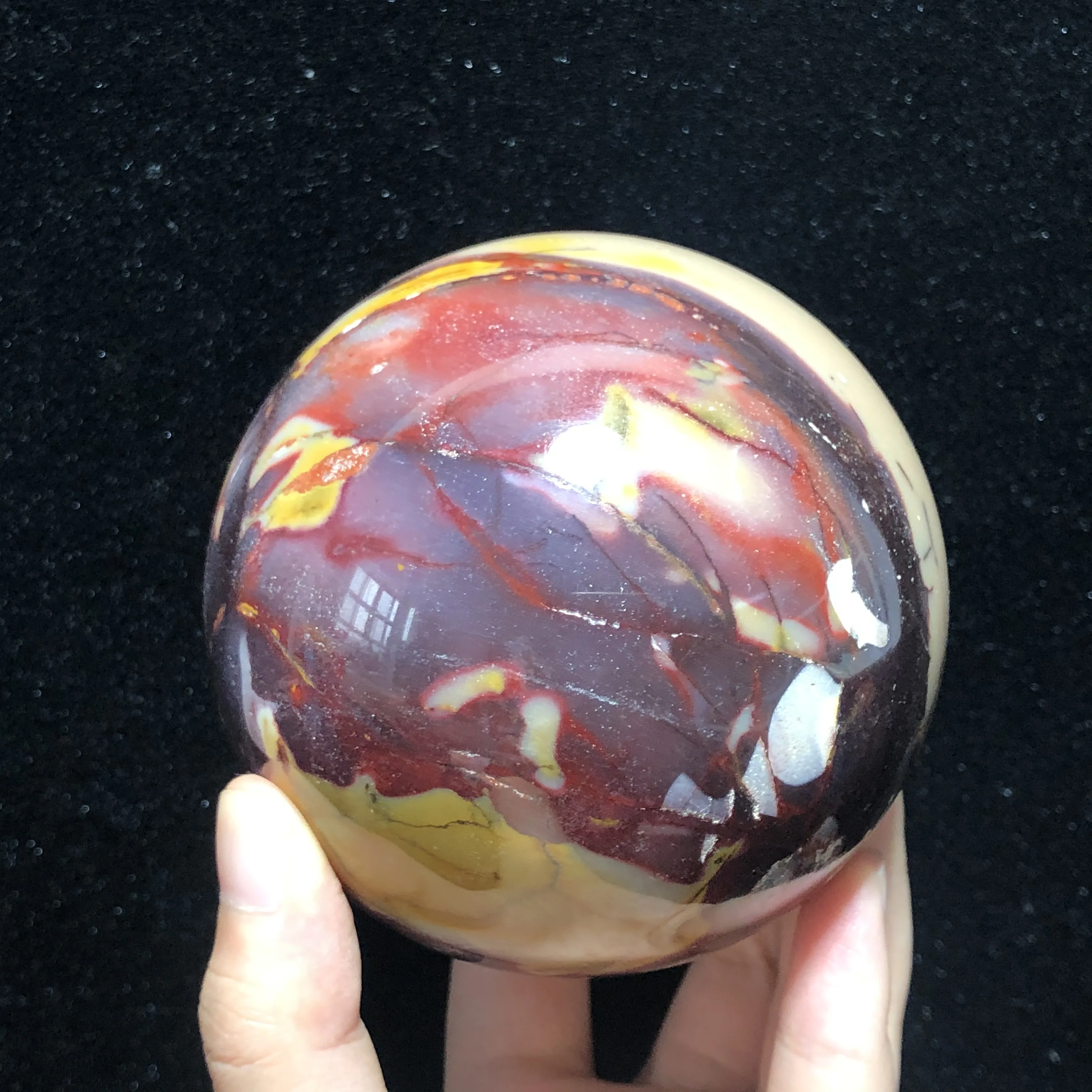 

Mookaite Quartz Stone Hand-Polished Feng Shui Sphere Healing Reiki Home Decoration Stone Handicraft Decoration Sphere