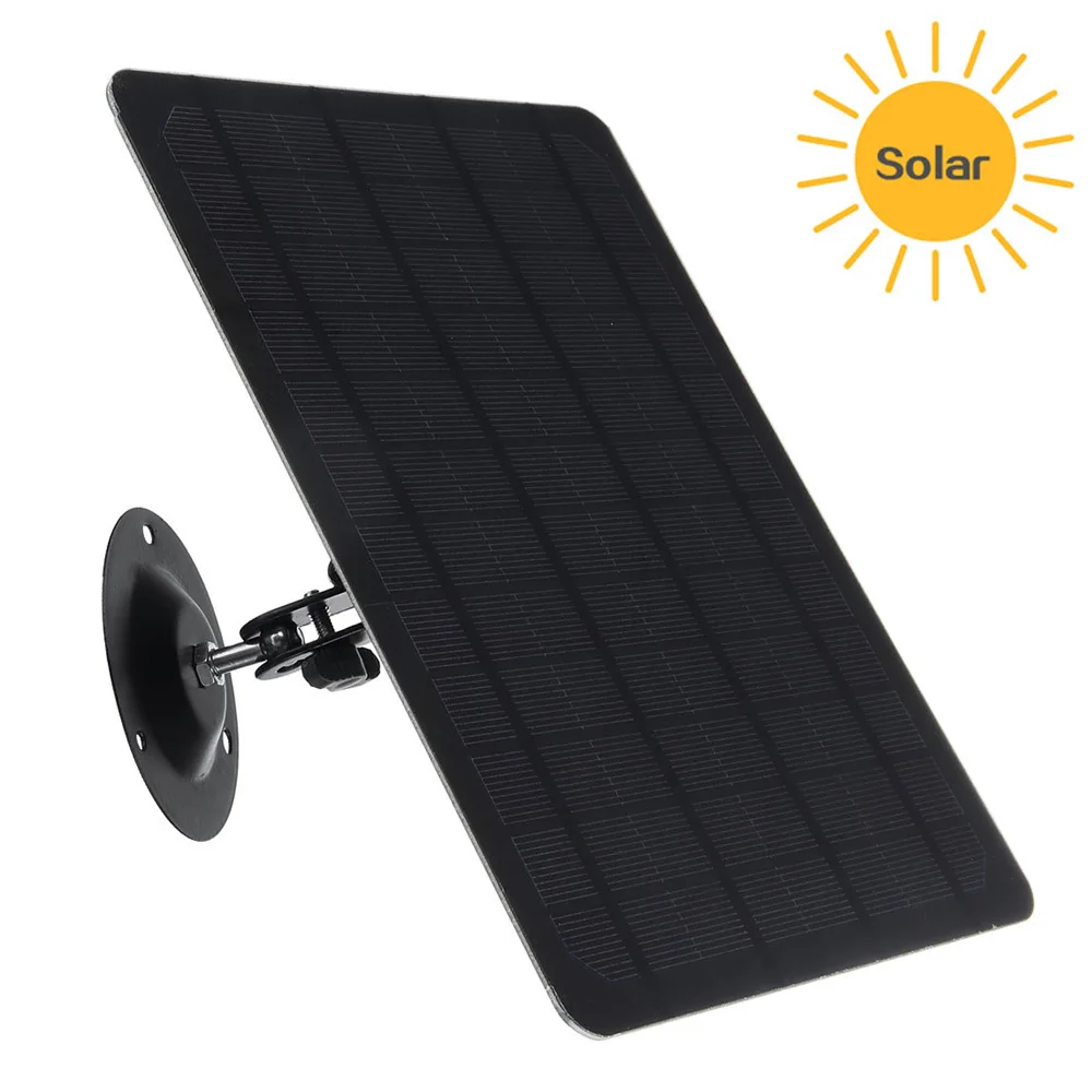 Panel Solar impermeable, cargador de batería Solar, alimentación continua de cámara de seguridad Eufy Arlo Zumimall Ring Reolink, etc.