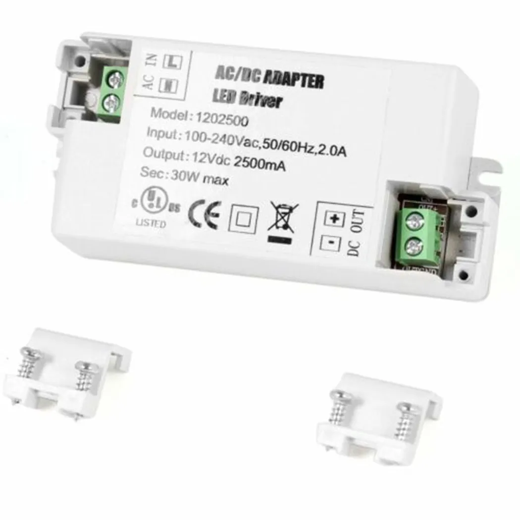 30W LED Driver Adapter DC 12V Driver Led Strip Light Power Supply To AC