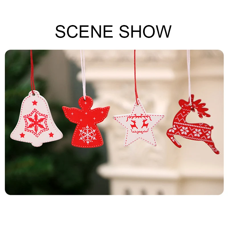 Горячие 12 шт деревянные подвесные украшения Подвески Украшения для