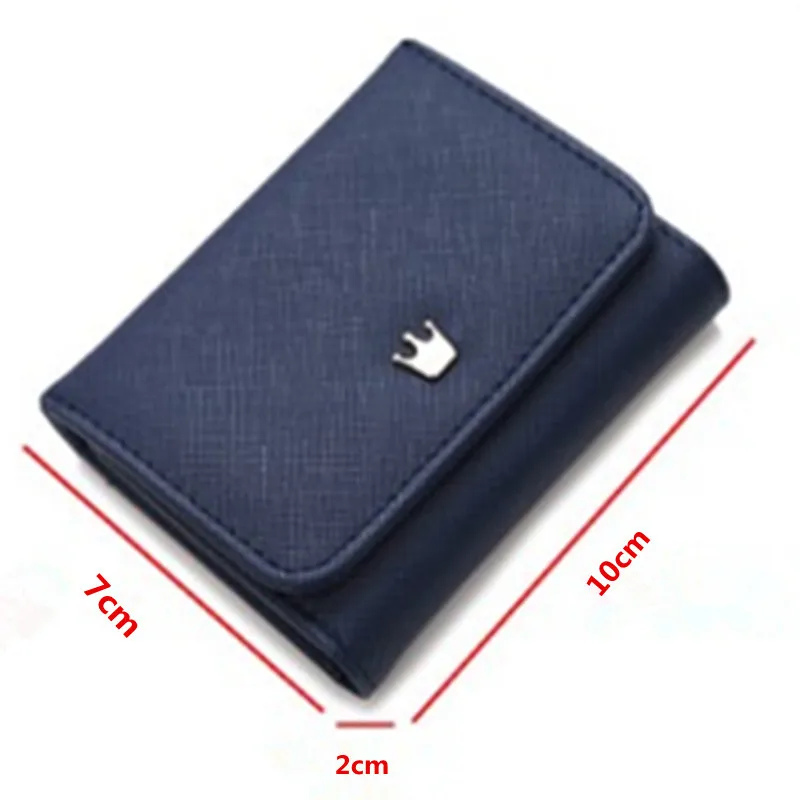 Женский кошелек складной из искусственной кожи с короной дизайнерский короткий