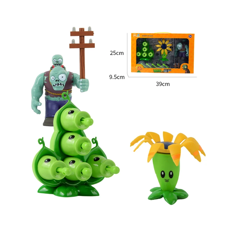 Фигурка аниме Растения против зомби 2 мягкая резиновая кукла крестьянин полная