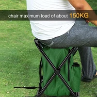 stool portable backpack cooler insulated picnic bag outdoor folding camping fishing chair hiking seat table bag