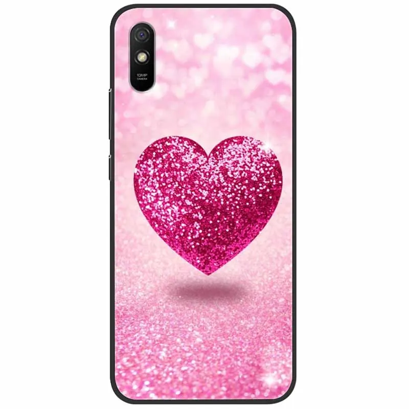 Мягкий силиконовый чехол для Redmi 9AT Черный TPU Чехол с львом-котом, защитный чехол для Xiaomi 9A Redmi9A 9 A AT T Крутая крышка на.