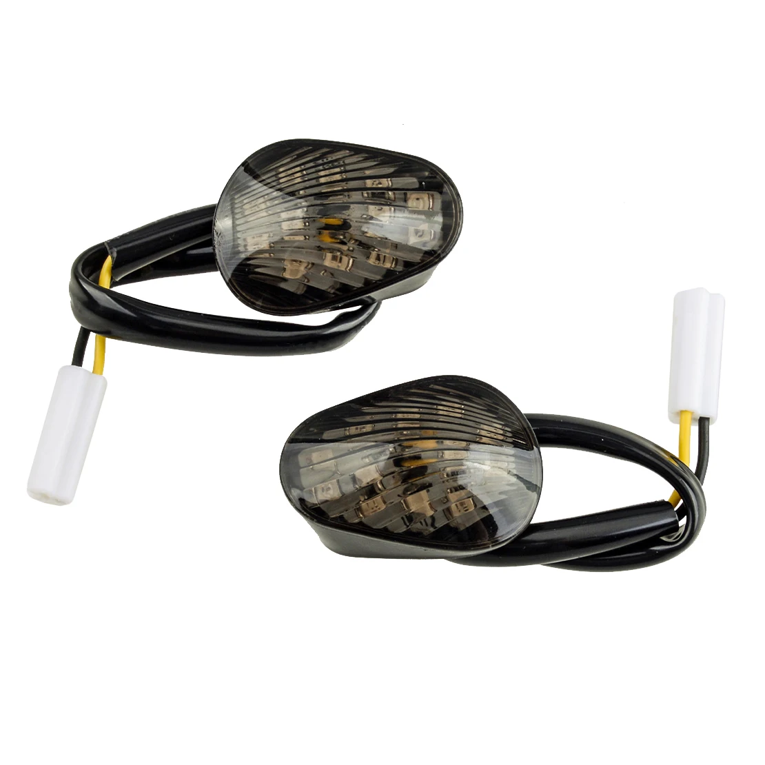 

2Pcs 12V Motorcycle Amber LED Flush Mount Lamp Turn Signal Indicator Light Fit For Yamaha FZ1 FZ07 FZ09 MT-09 YZF R1 R3 R6S FZ6