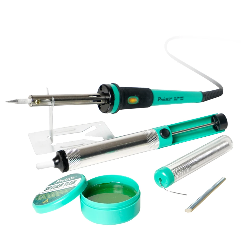 Набор для пайки Pro'sKit 6 в 1 220 В 40 Вт|Электрические паяльники| |