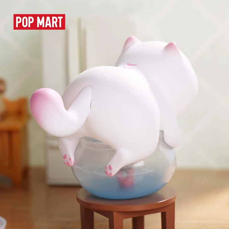 POPMART VIVI кошка лениво лежа, кошка серии глухая коробка Кукла бинарная фигурка подарок на день рождения детская игрушка