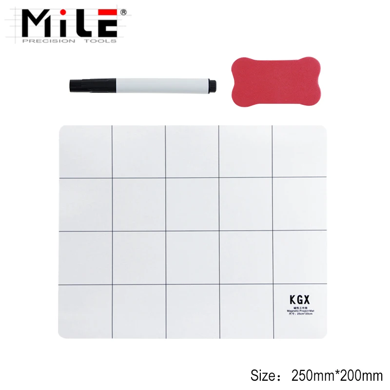 Магнитный коврик для проектов, 20x25 см, 25x30 см, винтовой коврик с маркером, ластик для сотовых телефонов, ноутбуков, планшетов, инструменты для ремонта