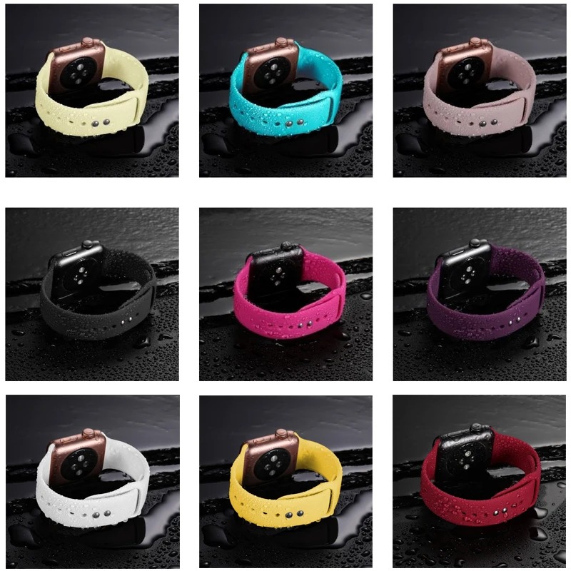 Ремешок для Apple watch группа спорта силикона Корреа 4 44 мм 40 мм iwatch 4 3 2 42mm 38 мм браслет pulseira aple часы 4 аксессуары