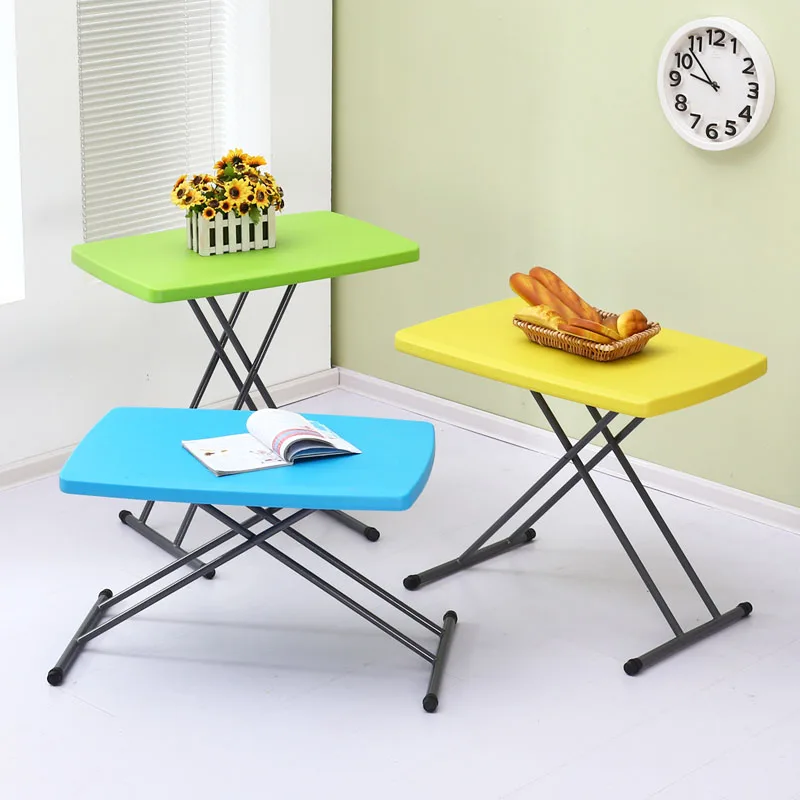 저렴한 접이식 테이블 간단한 가정용 작은 테이블과 의자 식탁 학습 휴대용 야외 사각형 테이블