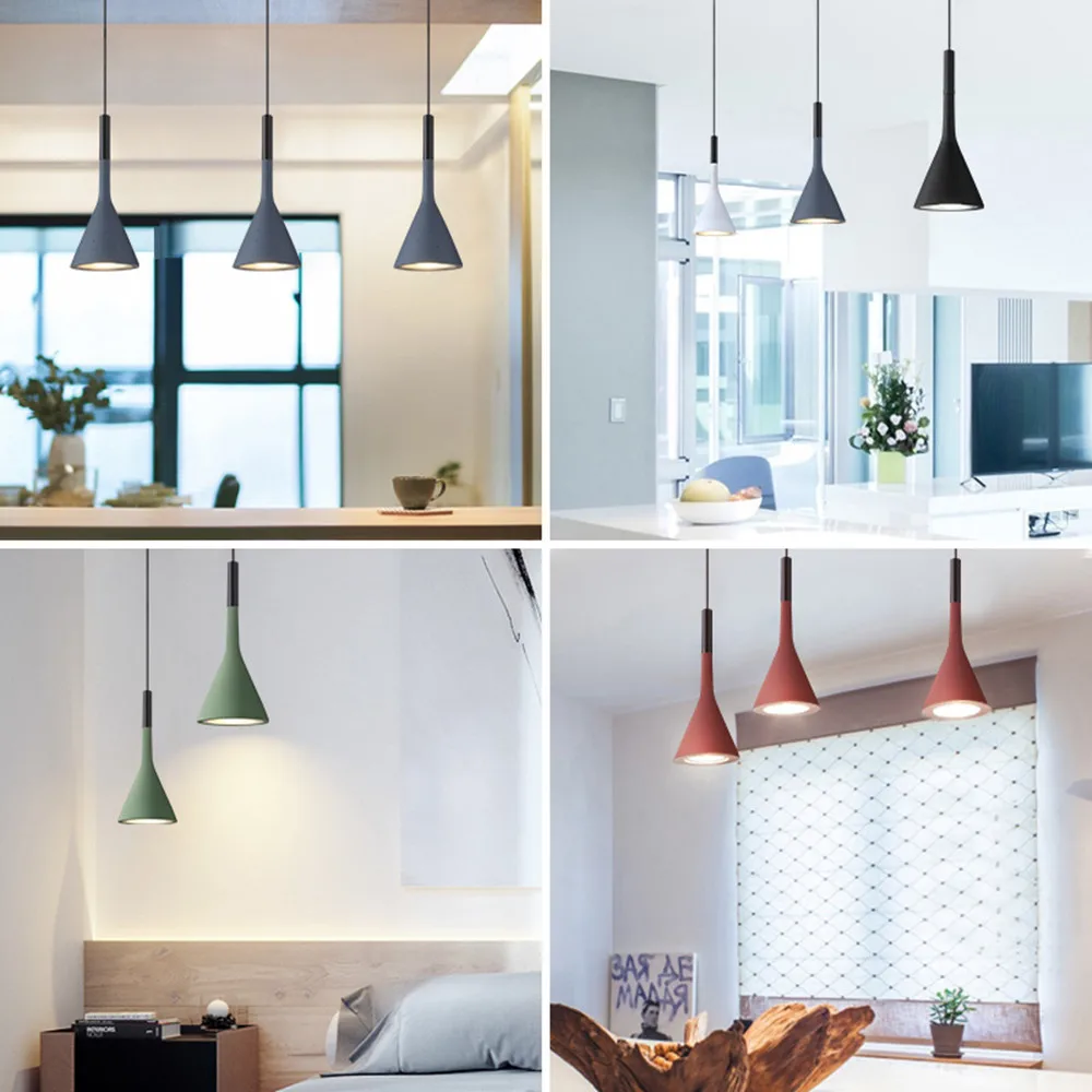 Современные подвесные светильники светодиодная лампа с макарунами