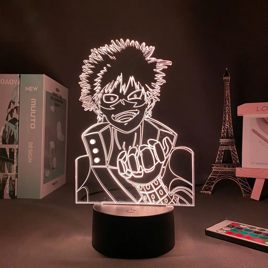 

3D Lamp Anime Light My Hero Academia Valentines Day Gift Lights Led For Decoration Lighting Will of Holidays Lamp Night