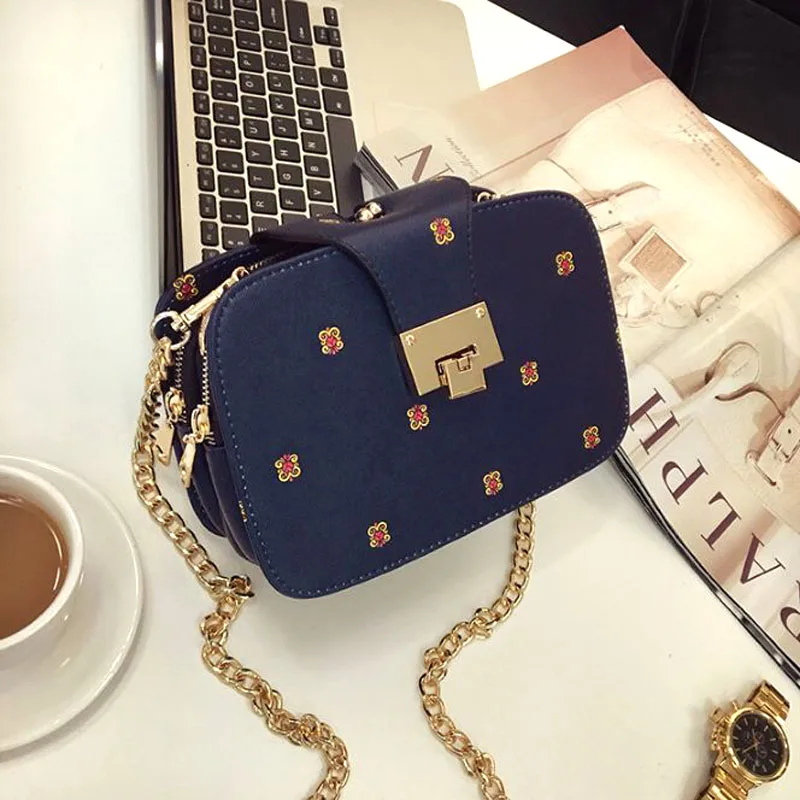 Корейская версия модных звеньев цепи к телефону маленькая женская сумка на одно
