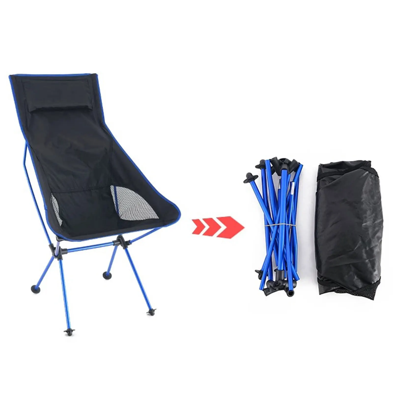 

Складной стул с высокой спинкой для кемпинга с подголовником портативный рыболовный стул на подголовник портативный компактный стул