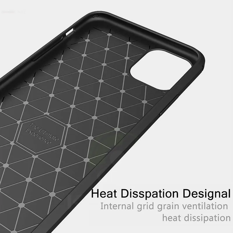 Силиконовый чехол для Iphone 11 2019 Чехол Мягкий бампер из углеродного волокна