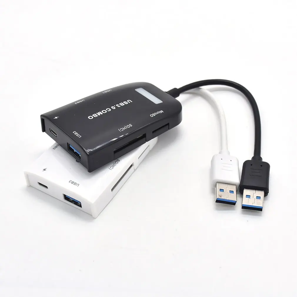 Портативный Тип type C USB 3 1 Порты и разъёмы Пластик концентратор с SD кард ридер