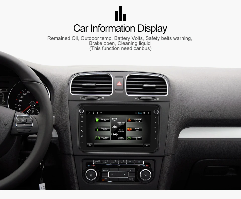 Asottu CDZ8060 android 8,1 автомобильный dvd gps навигатор для skoda для volkswagen golf polo tiguan passat 2 din gps плеер стерео