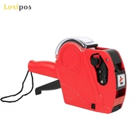 single line date price labeller with label cover sticker applicator handheld pricing gun number batch prices labeler 5500 tag