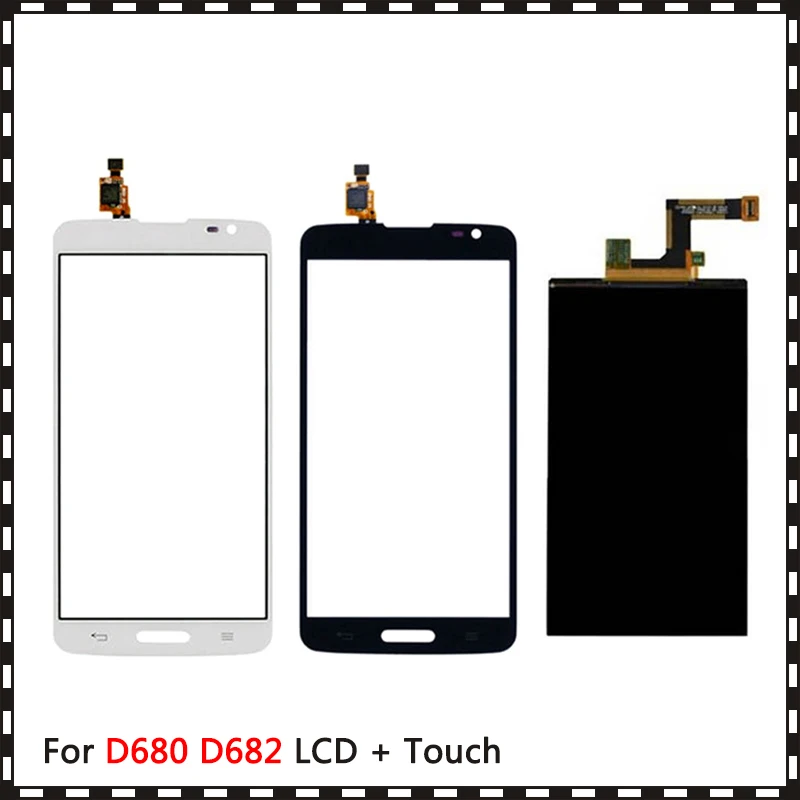 New High Quality 5.5'' For LG G Pro Lite D680 D682 Lcd Display With Touch Screen Digitizer Sensor|Экраны для мобильных