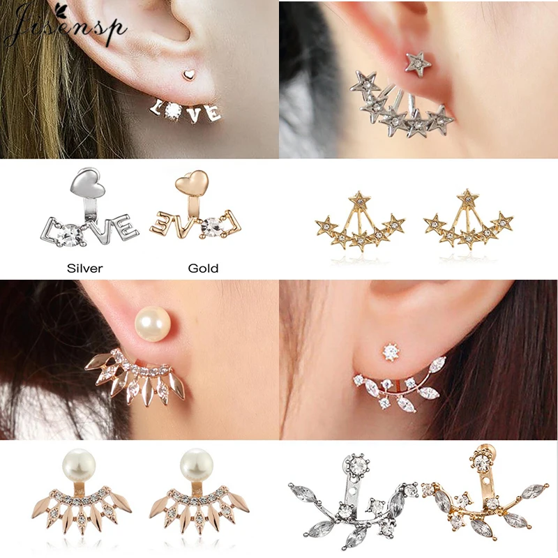 Jisensp Изящные геометрические психического уха куртки Модные украшения для Для