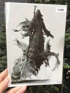 Водостойкая Временная тату-наклейка, мрачный жнец, серп дьявола, тату, переводная искусственная татуировка, татуировки для мужчин и женщин