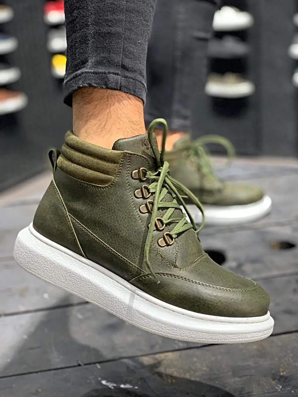 

Knack High Sole Shoes 504 Men's Boots New Season Sneakers Casual White Luxury Brand Trendy Original Leather Comfortable Lightweight Walking Tennis Zapatillas Hombre Chaussures d'été Pour Hommes