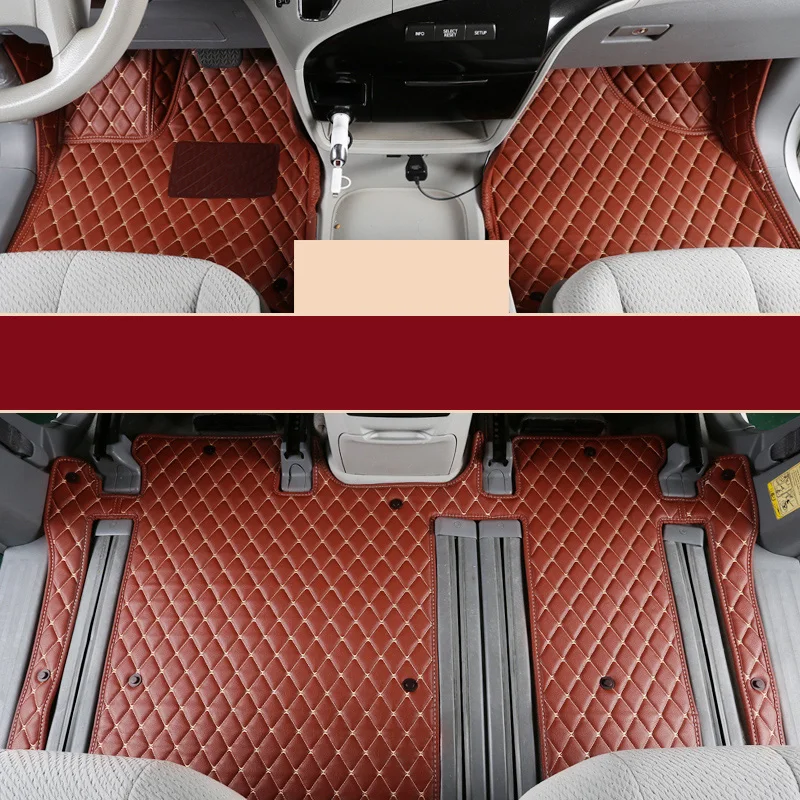 Lsrtw2017 кожаные автомобильные коврики для toyota sienna 2004 2011 2012 2013 интерьерные аксессуары XL30 ковер