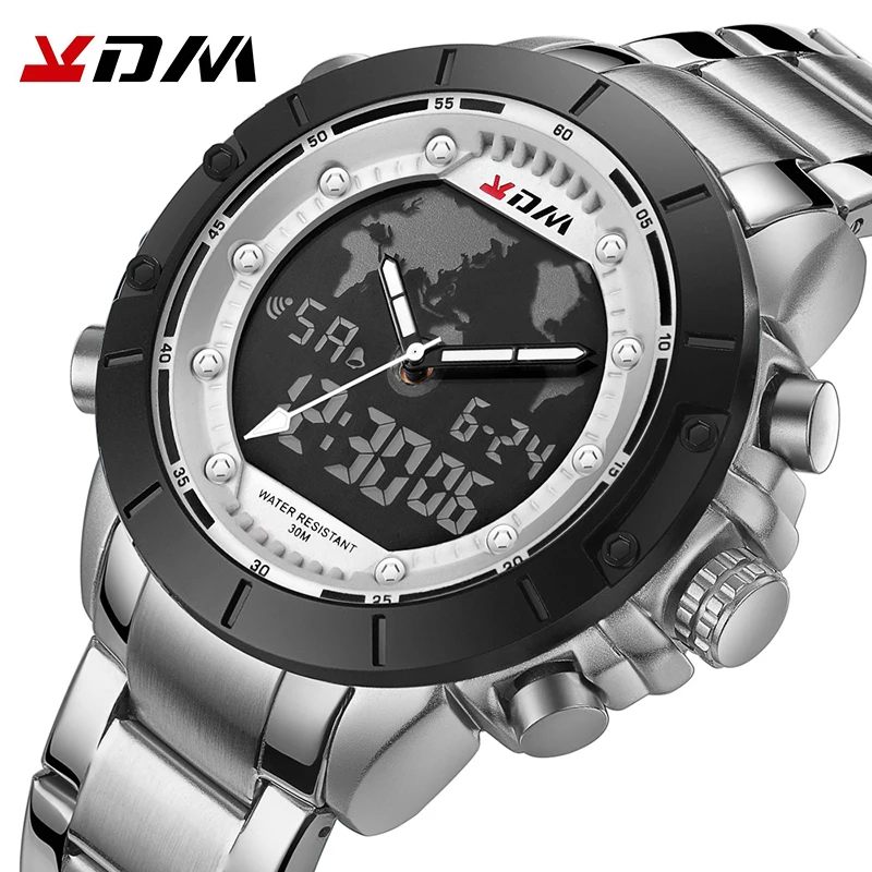 2020 новые часы мужские роскошные брендовые KDM полностью Стальные кварцевые