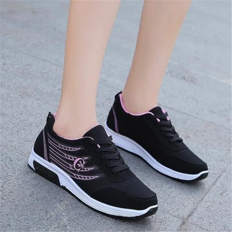 

Designer new casual mesh female new running shoes fashion solid color casual shoes women casual shoes