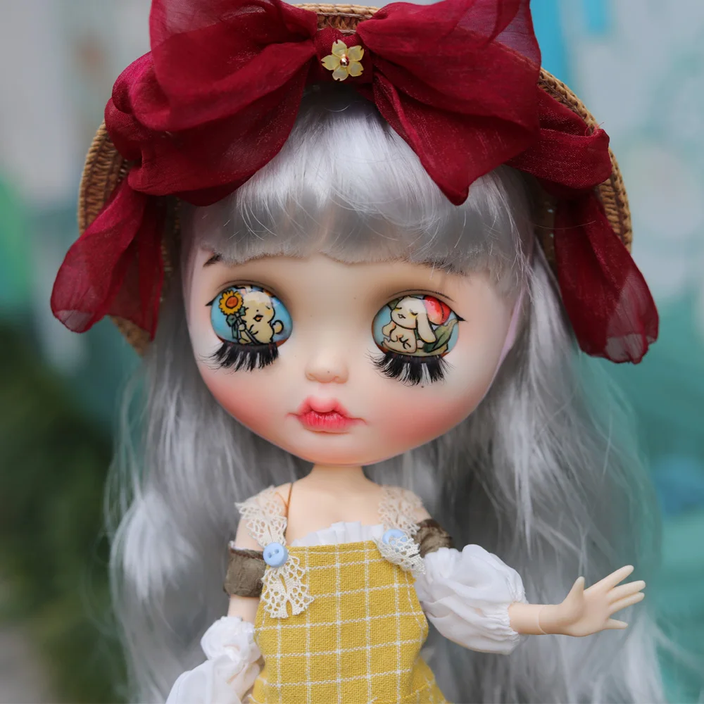

1/6 BJD 30 см кукла игрушки 19 шарниров кукла blyth шарнирная кукла Серебряный парик милая кожа кукла для макияжа 122701