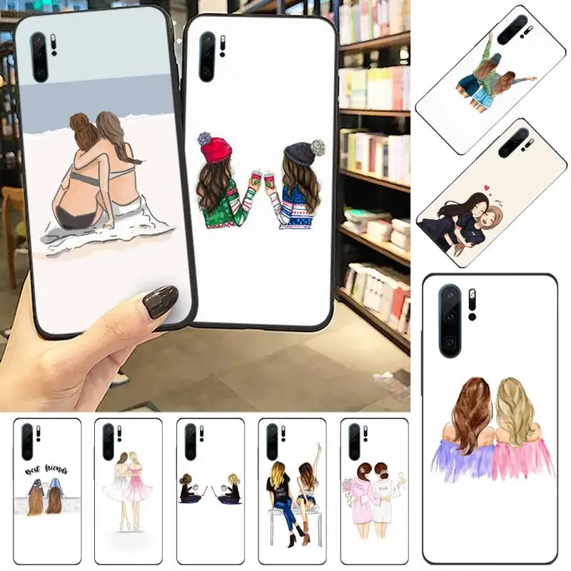 

Girls Best Friend Phone Case For Huawei P20 P30 P40 lite Pro P Smart y7 2019 mate 20 nova 3 mate 20