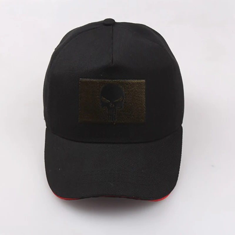 Высокое качество мужская бейсбольная кепка с черепом США Каратель Snapback шапка