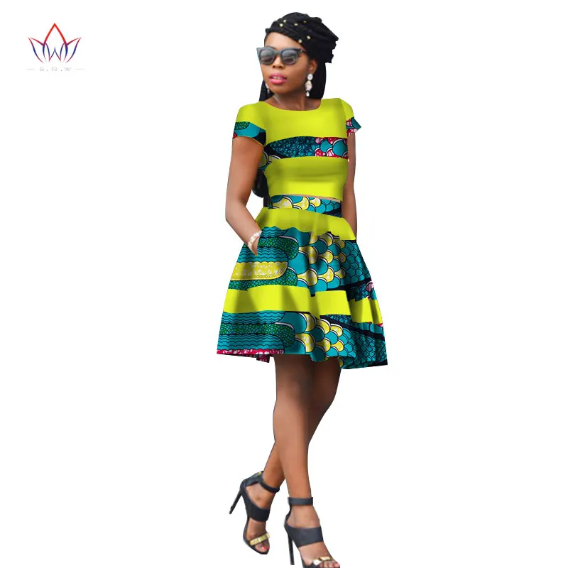 Африканская одежда Женский комплект из двух предметов Анкары топы с длинным