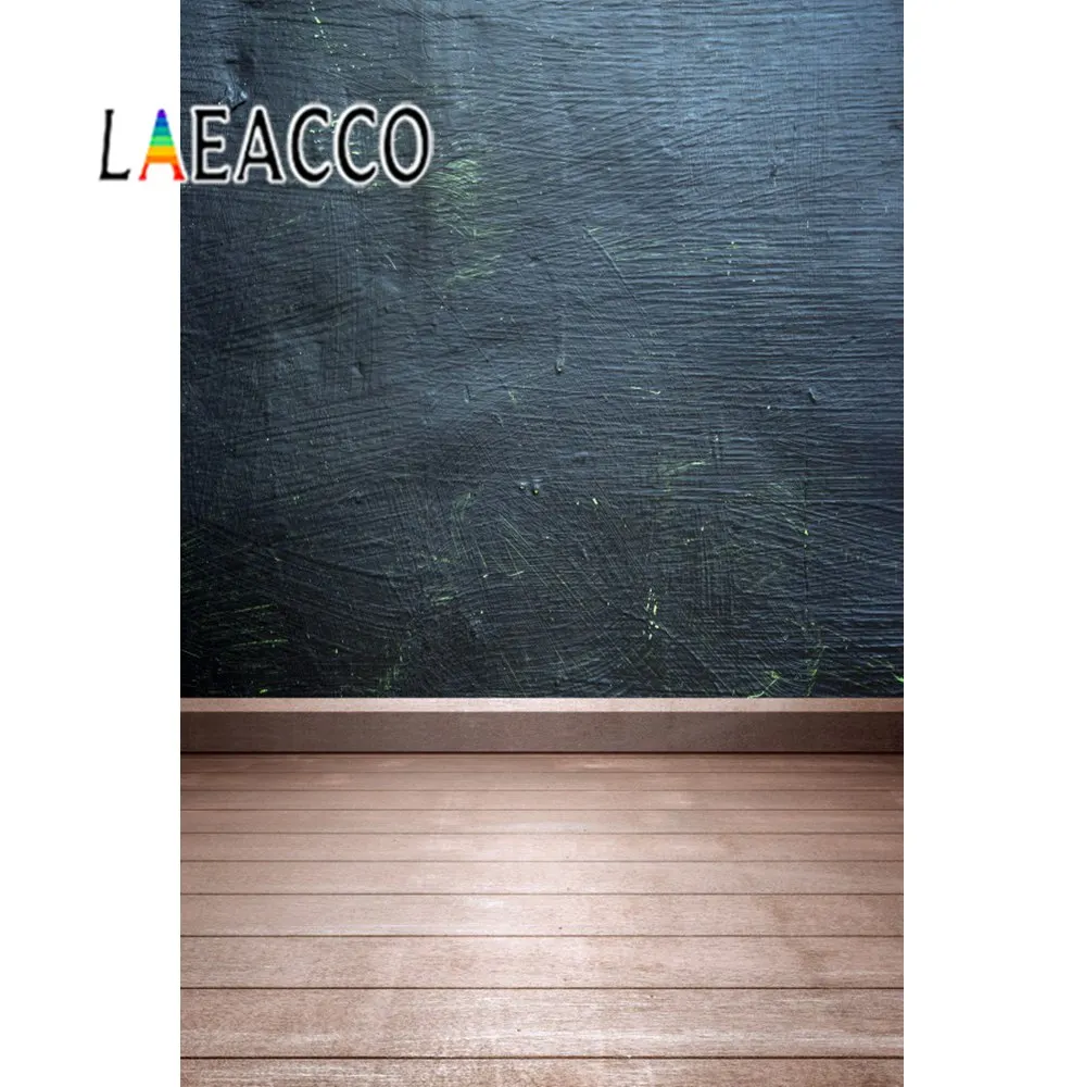Laeacco фотофоны светло-голубые в горошек серые доски ребенок день рождения портрет