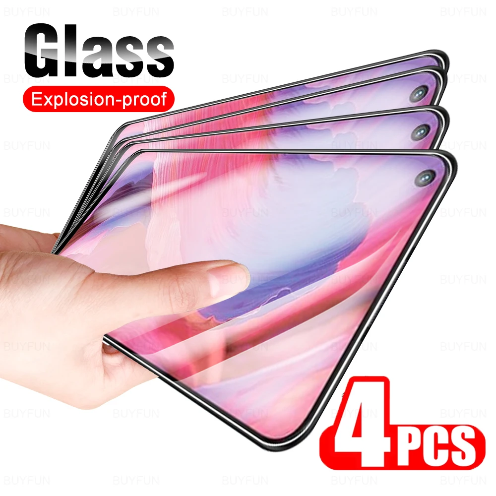 

4Pcs Tempered Protector Glass For Oppo A74 A73 A72 F19 F17 4F Pro 5G/4G On Oppo A 73 72 74 F 19 17 4 Protective HD Screen Film