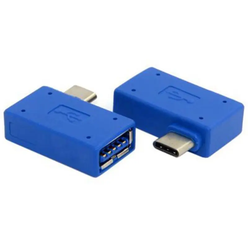 USB 3 1 Тип C правый 90 градусов угловой штекер к 0 Женский OTG адаптер | Электроника