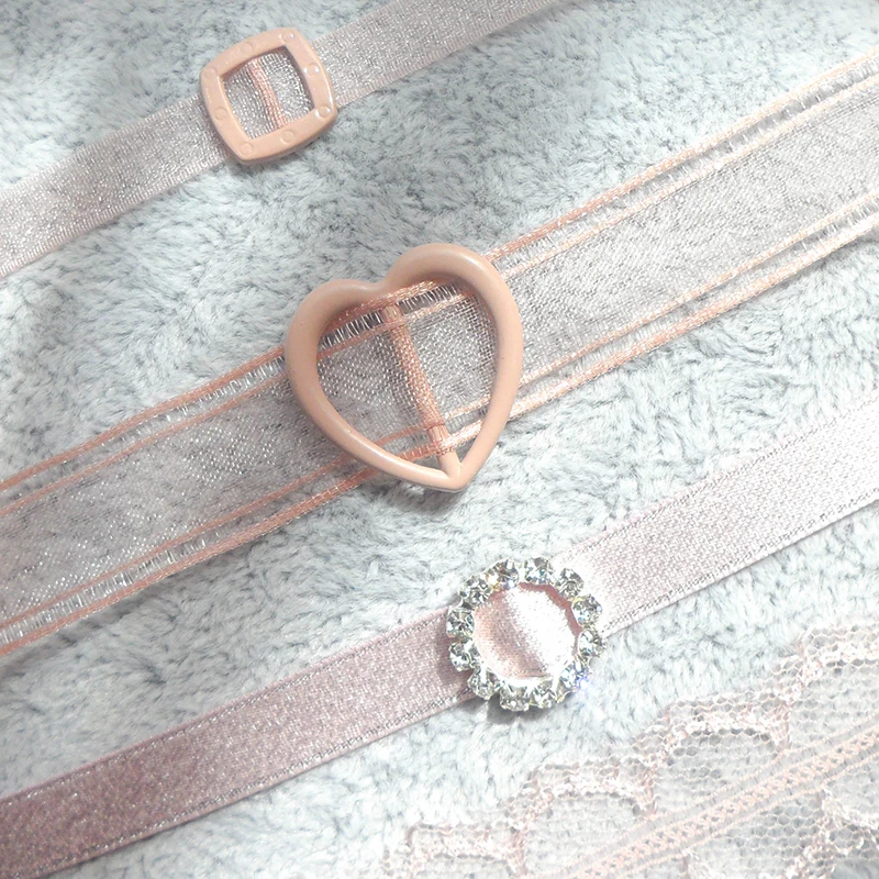 Ожерелье женское кружевное розовое стразы | Украшения и аксессуары