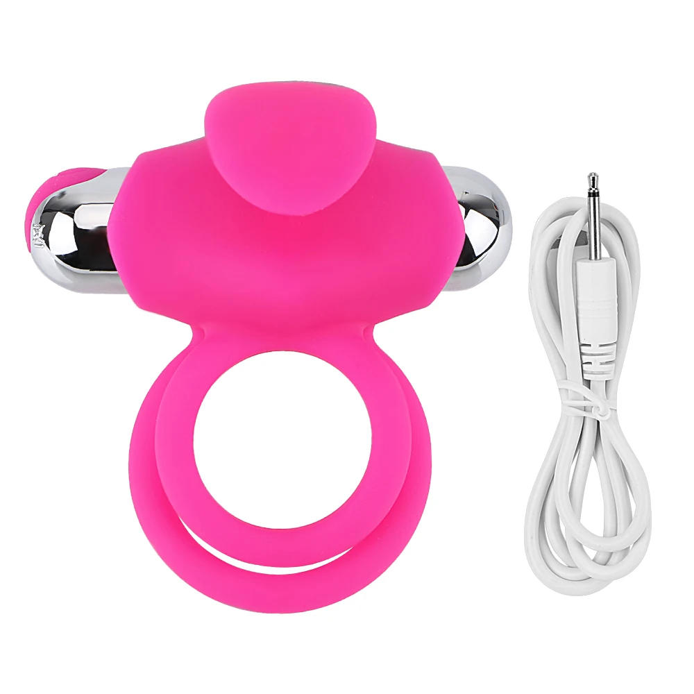  Vibrating Penis Rings Vibrators Clitoris Stimulate Cock Ring Delay Ejaculation Sex Toys for Men Adult Product Masturbator |
