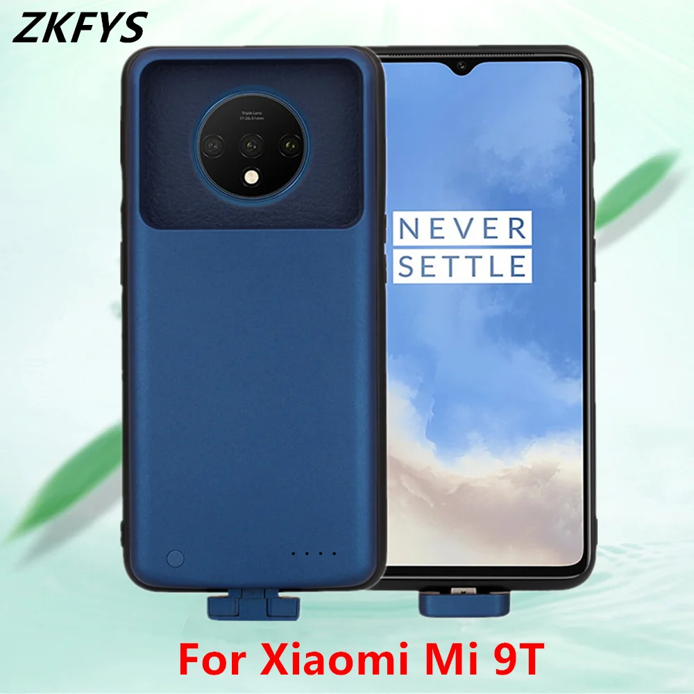 

ZKFYS Powerbank Case For Xiaomi Mi 9T Battery Cases 5000mAh Slim Power Bank Cover For Xiaomi 9t External Battery Charging Cover