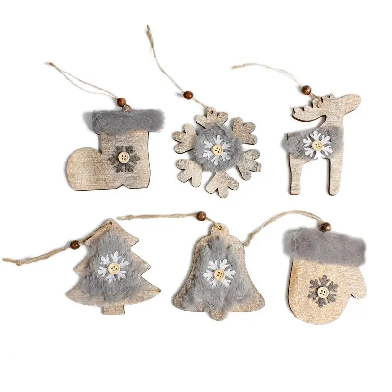 2020 деревянные рождественские украшения сделай сам новогодний подарок