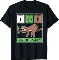 funny science sloth shirt i nap periodically sloths lovers cotton man tops shirts fashionable cute top t shirts
