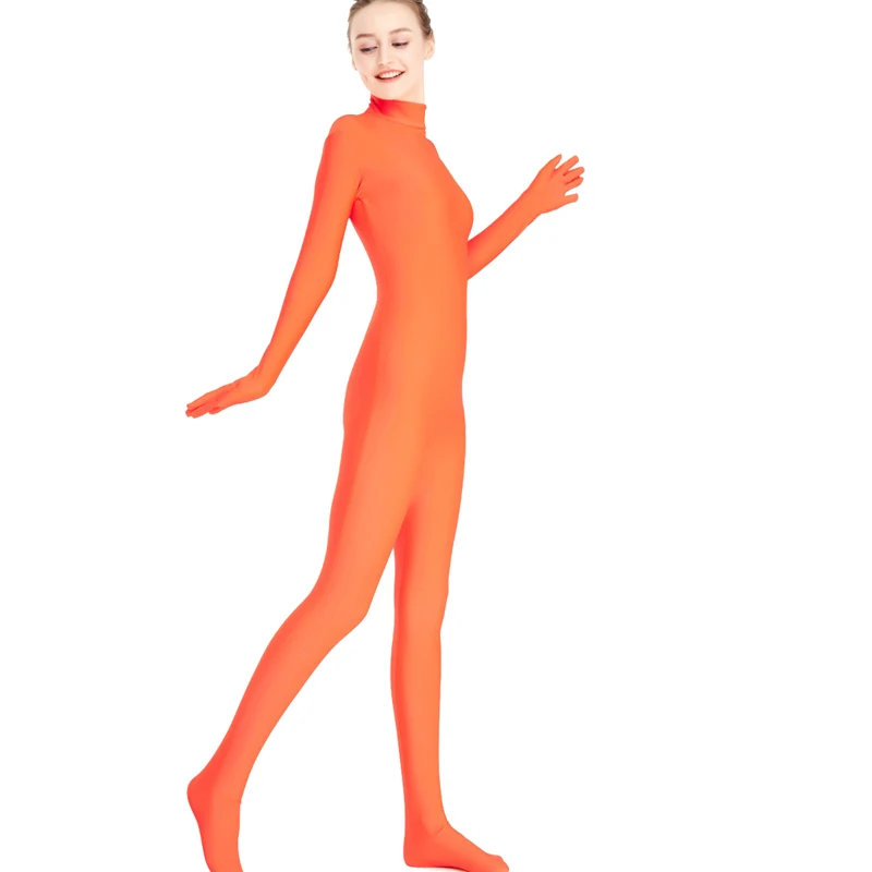 Женский полный купальник боди трико лайкра спандекс зентай сексуальный высокий