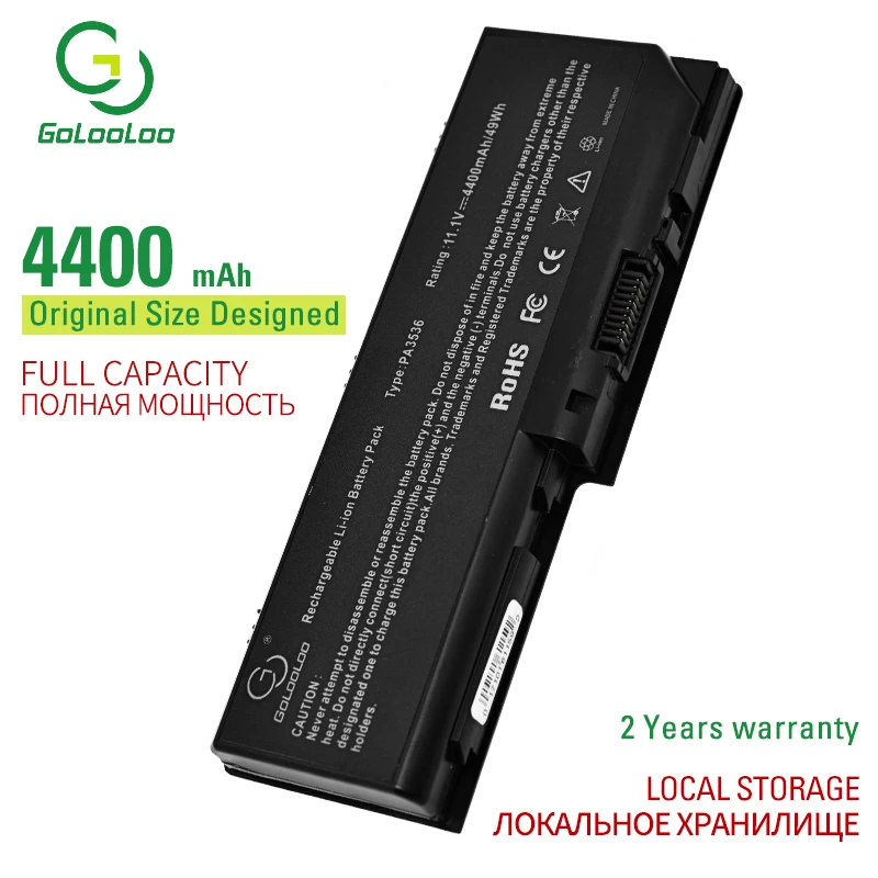 

Аккумулятор для ноутбука Golooloo 6 ячеек для Toshiba Satellite P200 P200D P205 P205D P300 P300D P305 P305D