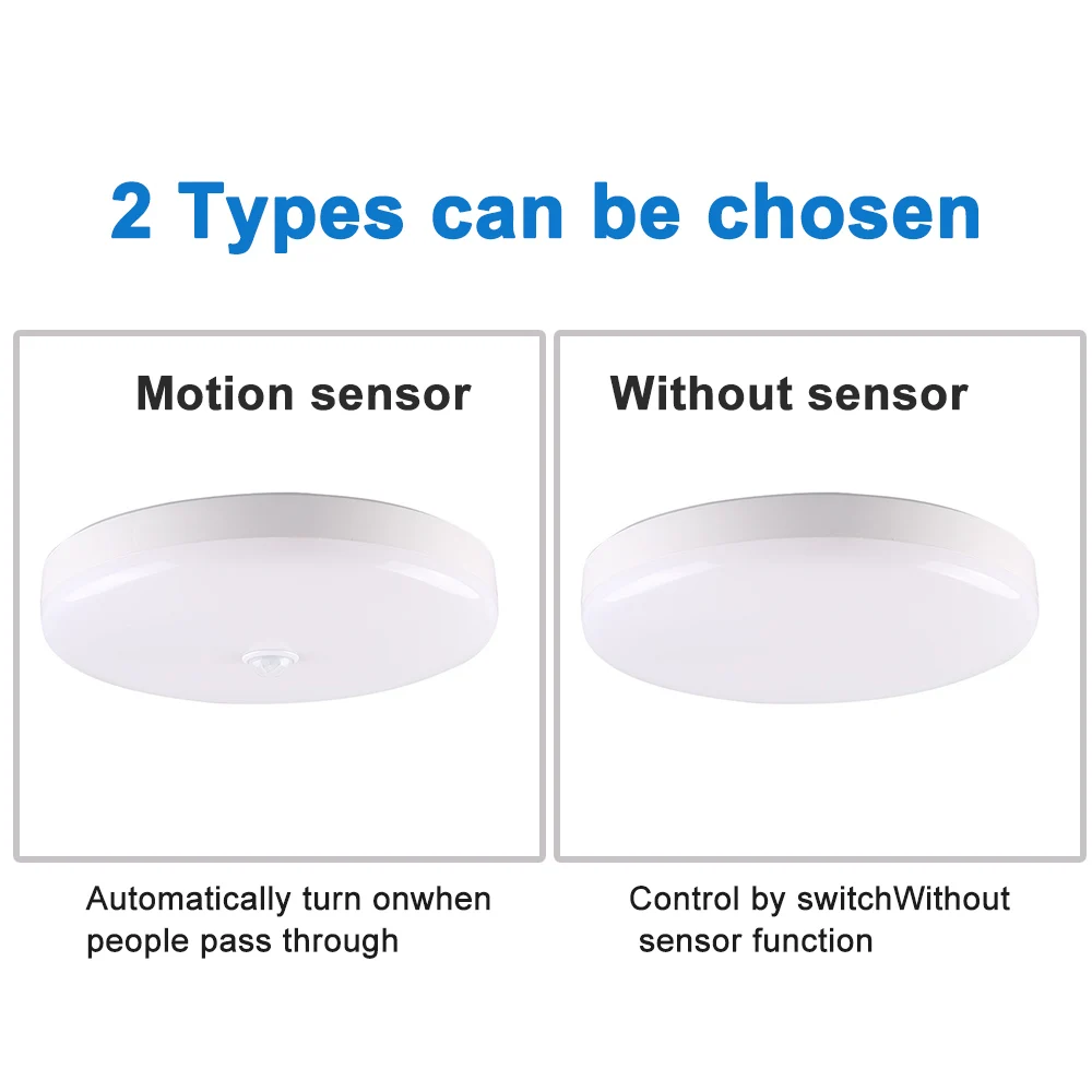 Светодиодный потолочный светильник с датчиком круглые панели лампы для дома
