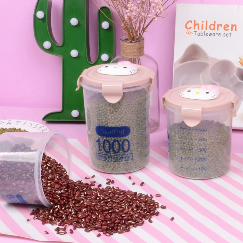 Новый Кухонный прозрачный контейнер для хранения свежей еды милый пластиковый