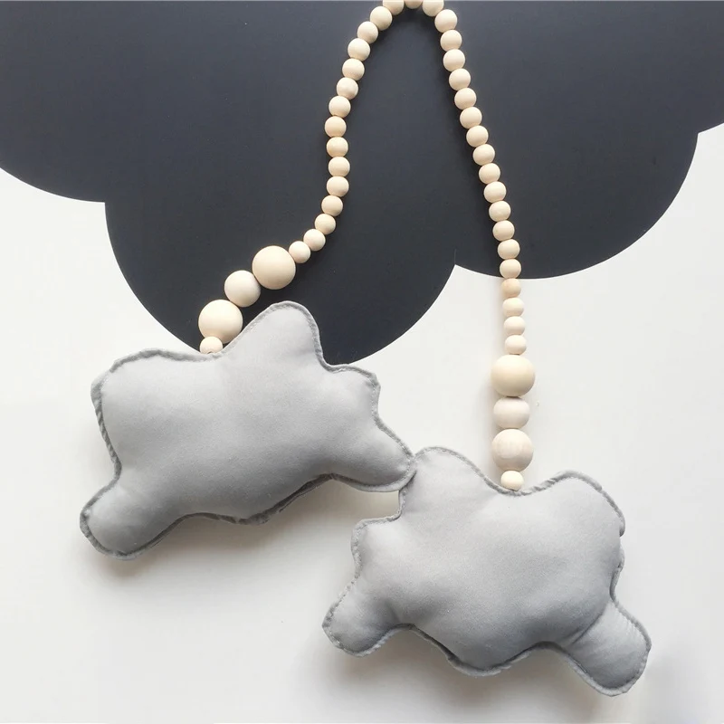 Звезда Луна облако формы Детская кроватка палатка декор в скандинавском стиле