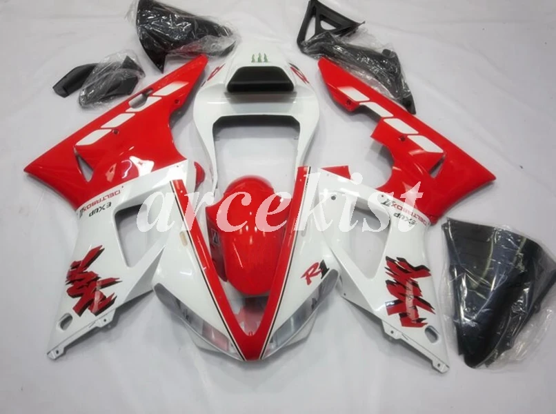 

New ABS Fairings Kits Fit For Yamaha YZF 1000 R1 00 01 YZF-R1 2000 2001 Motorcycle Fairing Body set Cowling Red white