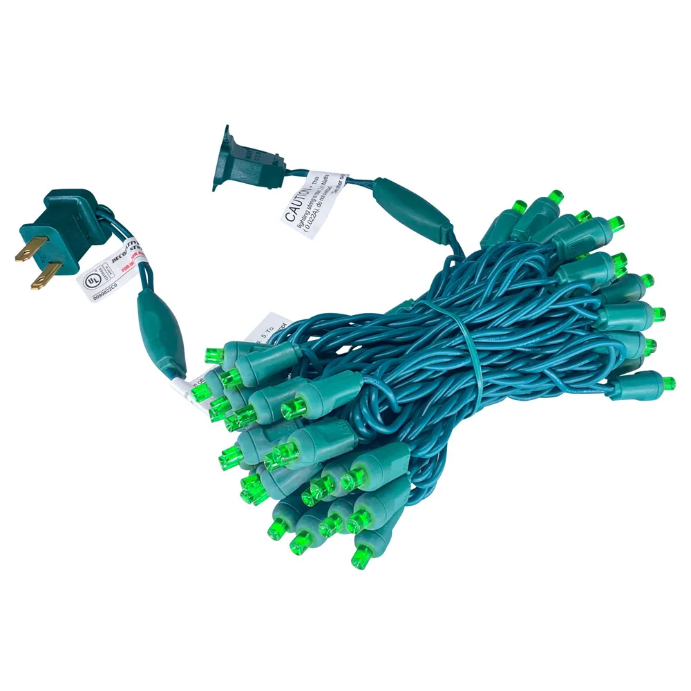 50 шт. 5 мм мини светодиодные фонари зеленые гирлянды для уличные рождественские