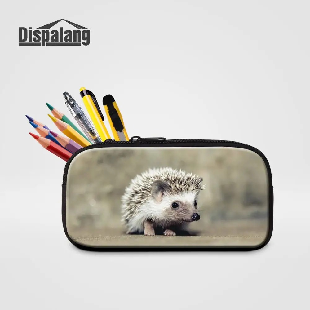 

Пенал Dispalang Женский, компактный, для путешествий, с изображением животных, с принтом «ЁЖ»