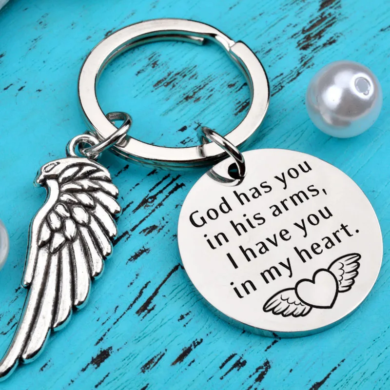 Бог вам в руки брелок Письмо подвеска на шею из нержавеющей стали День